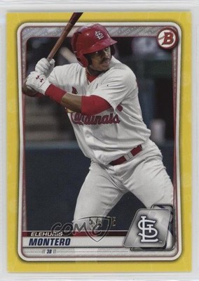2020 Bowman Prospects Yellow 57/75 Elehuris Montero #BP-32 1ek2