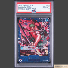 PSA 10 Zoro SR ST21-015 Flagship Battle 2025 Top 8 Prize ONE PIECE Card Japanese