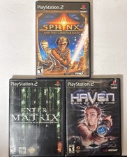 3 Pack Deal PS2 Enter The Matrix , Sphinx And The Cursed Mummy, Haven