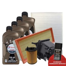 Kit Tagliando Peugeot 307 308 SW 1.6 HDI 90 110 CV Citroen C3 C4 Filtri 4 Olio 