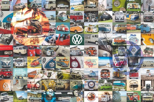 Ravensburger puzzel VW Bulli op Brennerpas - panorama - Legpuzzel