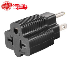 4-In-1 NEMA 5-15R to 5-15P, 5-20P, 6-15P, 6-20P Adapter - 15 Amp to 20 Amp Femal