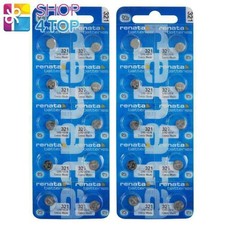 20 RENATA 321 SR616SW BATTERIES SILVER 1.55V SR65 WATCH SWISS MADE EXP 2026 NEW