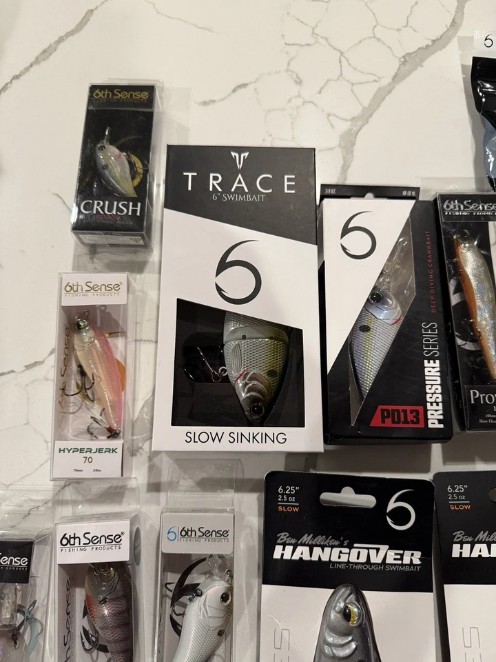 6th Sense Fishing lure Swim Bait Glide Bait Hooks Bass  Tackle New Fishing - Image 3 of 4