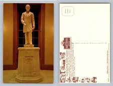 Jackson, MS-Mississippi, Jefferson Davis Statue Capitol Museum Vintage Postcard