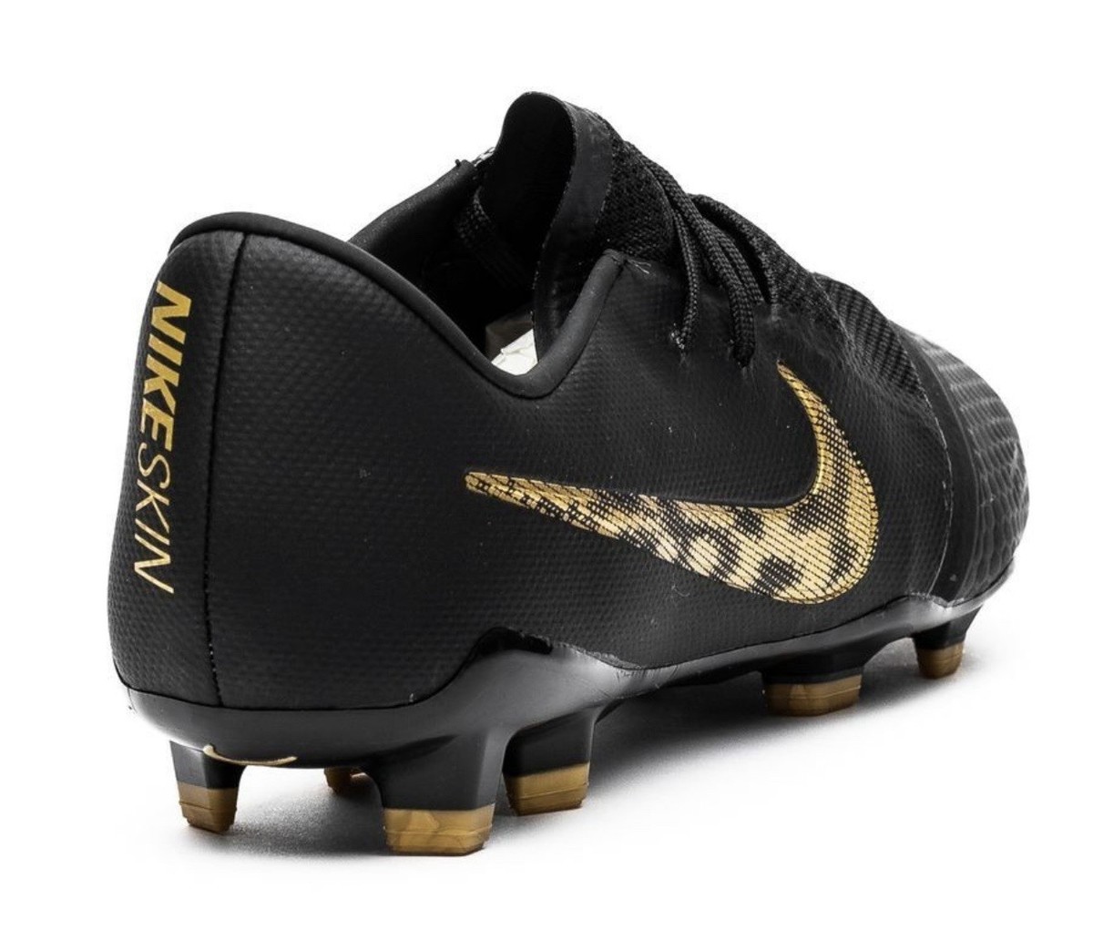 Nike Phantom Venom Pro FG Soccer Cleats Black Gold Mens Size 8