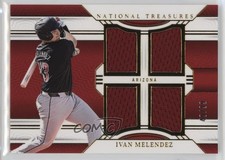 2024 Panini National Treasures Game Gear Swatches Quad 40/99 Ivan Melendez 13ys