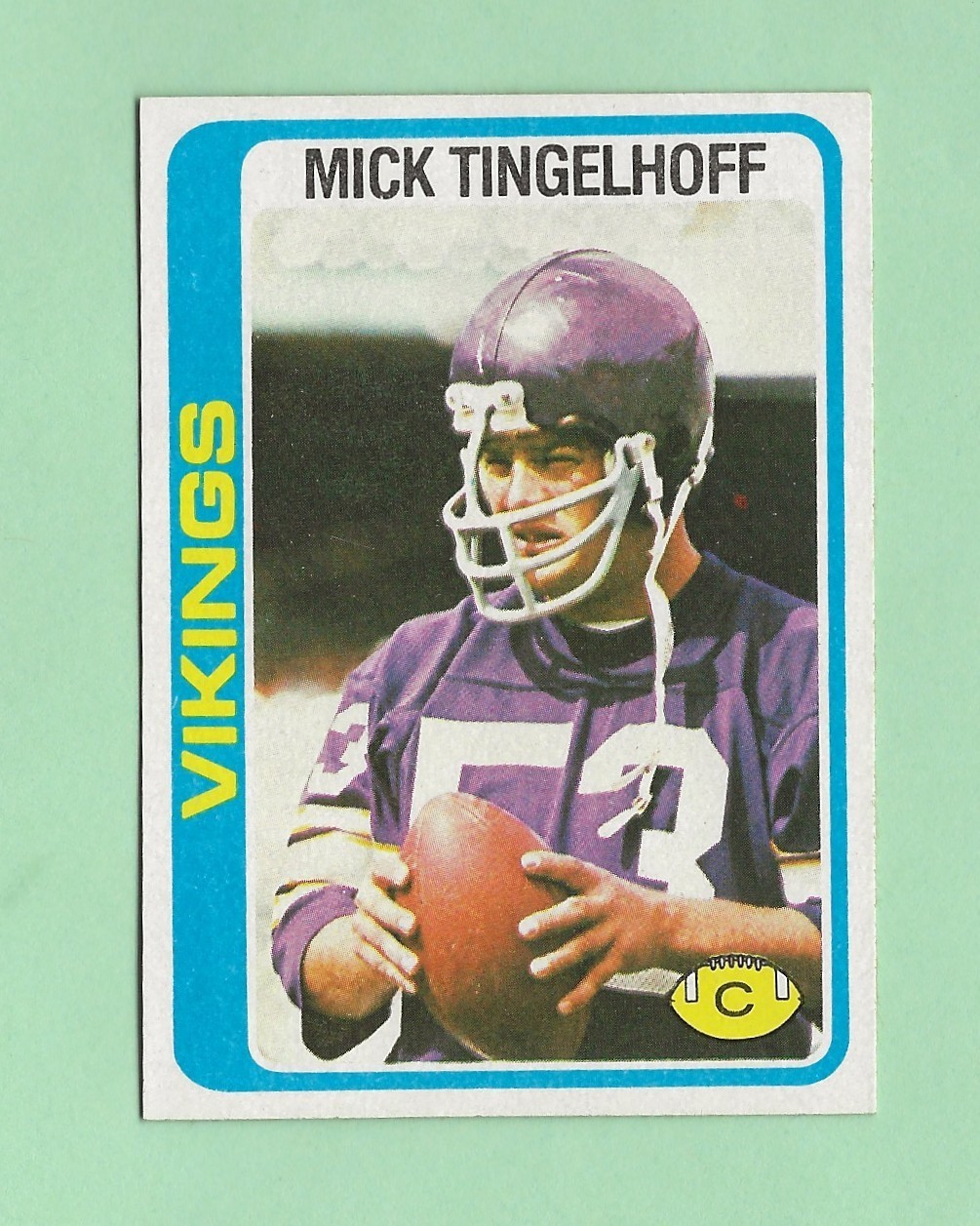 Mick Tingelhoff 1978 Topps #451 Minnesota Vikings