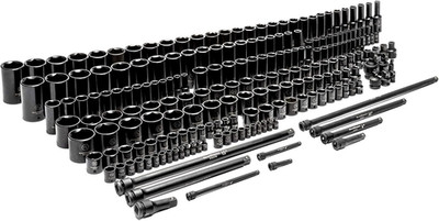 GEARWRENCH 209 Piece SAE/Metric 1/4'', 3/8'', & 1/2'' Drive Master Impact...