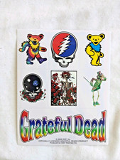 Grateful Dead Clear Back Decal/ Sticker Set 7pcs Bertha, Bears, Steal Your Face