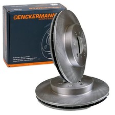 2x DENCKERMANN BREMSSCHEIBEN 262mm BELÜFTET VORNE passend für HONDA CITY CIVIC C