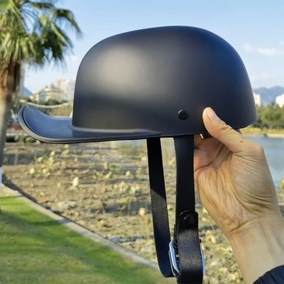 Vintage Jethelm Motorradhelm Retro Baseball Cap Halbhelme DOT Approved