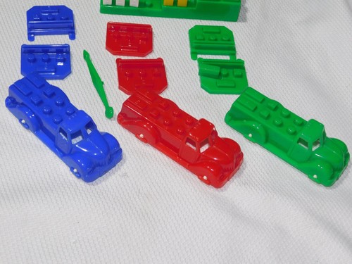 Vintage 1955 Hasbro Merry Milkman Kunststoff Milch LKW Spielset Lieferung Spiel TEILE - Bild 6 von 8