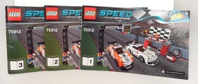 Lego Porsche 911 Gt Finish Line 75912 Speed Champions 100% Complete Set 551 Pcs