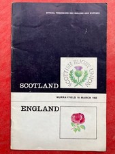 Scotland v England 16 Mar 1968 RUGBY PROGRAMME