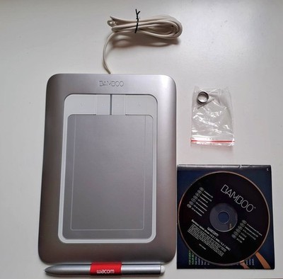 Wacom Bamboo Fun CTH-461 /S Stifttablett, USB-Anschluss Grafiktablett Gebraucht