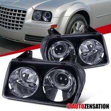 Blacksmoke Fit 2005-2010 Chrysler 300 Projector Headlights Lamps Leftright