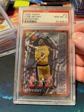 1996 Finest W/Coating Kobe Bryant PSA 10 Rookie Card