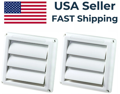 2 Pack - Deflecto HS4W/18 Supurr-Vent Replacement Vent Hood White