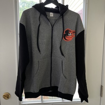 Baltimore Orioles Zip-Up Hoodie with Logo Patch SGA Size : Xtra Large