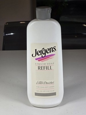 JERGENS Liquid Hand Soap Lotion Enriched Hollywood Prop 18oz NOS VTG 1980's 