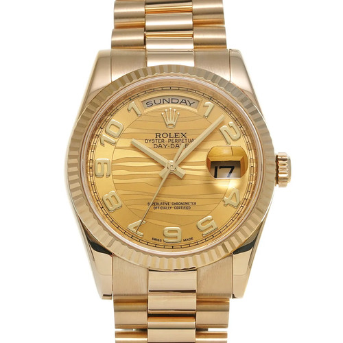 Rolex Day-Date 118238 Automatic 36mm Champagne Dial #WW1357