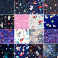 KIDS COSMIC SPACE PLANETS WALLPAPER - STARDUST GLOW IN THE DARK GLITTER & MORE