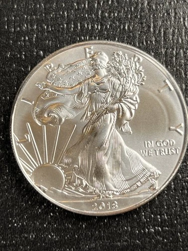 2018 - 1 oz American Silver Eagle ~Coin Brilliant Unc.~ Spot Free~ #1121