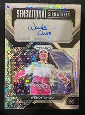 WENDY CHOO 2023 Prizm WWE NXT #SN-WCH Sensational Signatures AUTO Disco Prizm