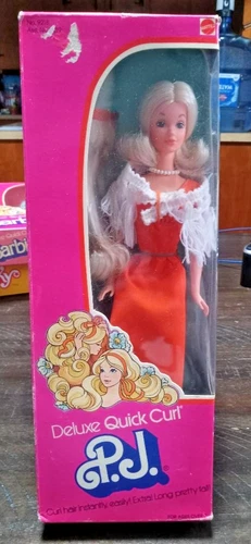 Vintage 1975 Deluxe Quick Curl PJ Doll Mattel No. 9218 NRFB