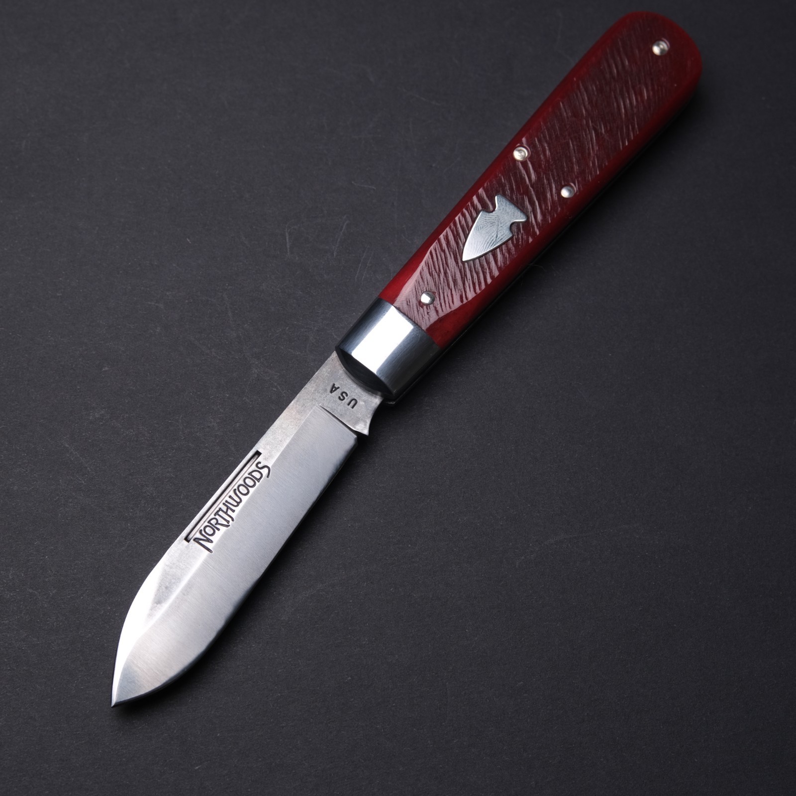 Northwoods Knives / Great Eastern Cutlery GEC Heritage Jack - Red Sawcut Bone
