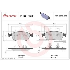 Satz Bremsbeläge Bremsklötze vorne für Audi A6 C6 4F2 4F5 A8 D3 4E2 | 2415969