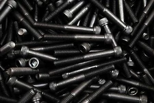 (50) Socket Head 3/8-16 x 3 Cap Screws Allen Bolts SHCS Plain Black