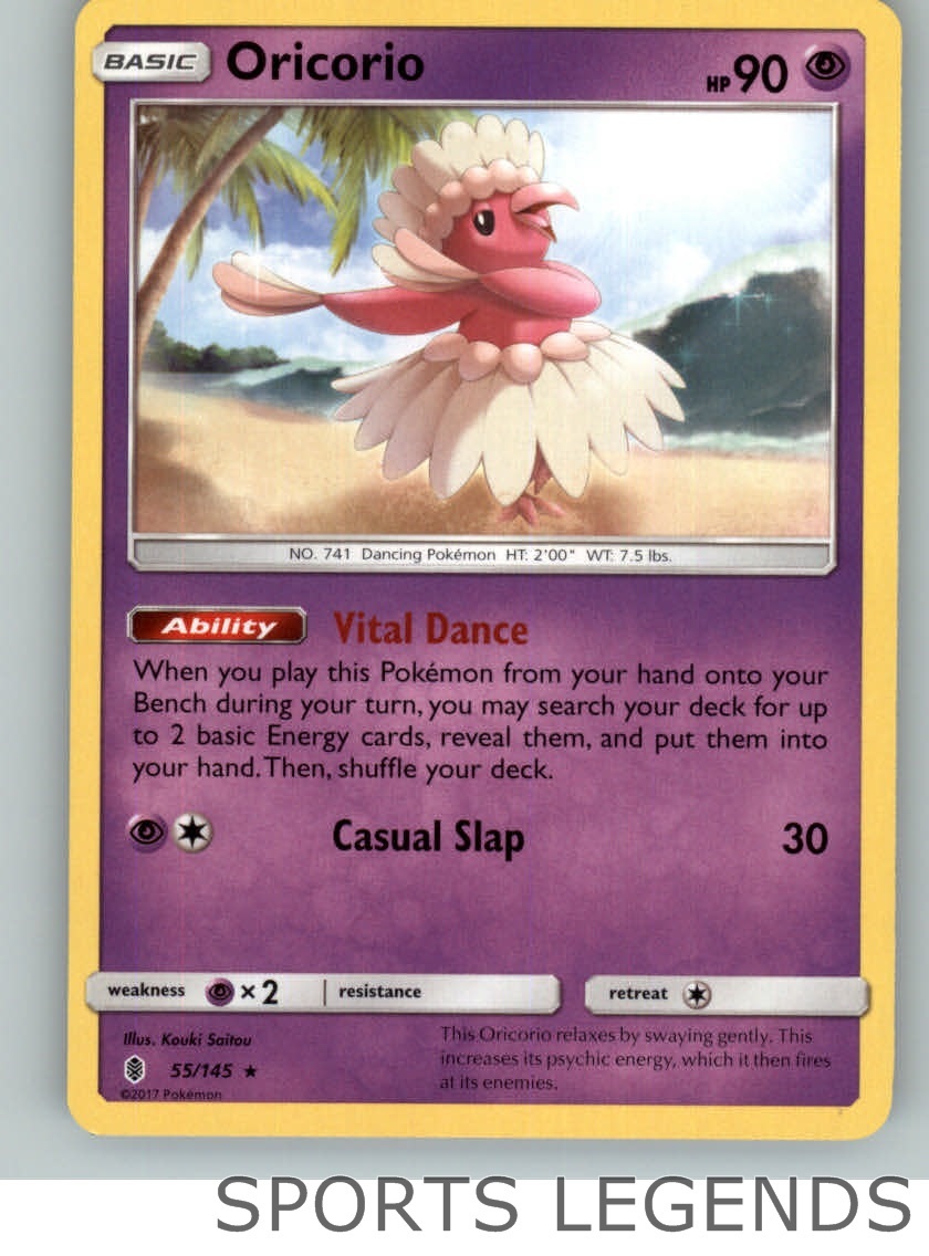 2017 pokemon Guardians Rising rare Oricorio 55/145