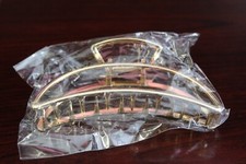 Women's Large Gold Colored Hair Clip