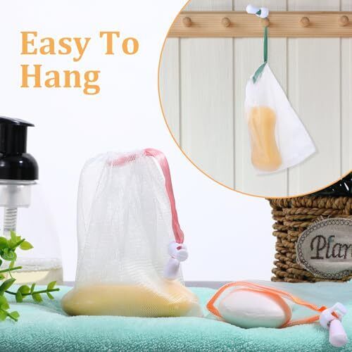 10Pcs Soap Bag Soft for Shower, Exfoliating Mesh Soap Pouch Soap Saver Sack Draw - Picture 4 of 7