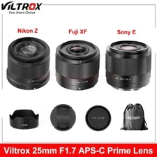 Viltrox 25mm F1.7 Air Auto Focus APS-C Prime Lens for Fuji X Nikon Z Sony E