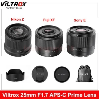 Viltrox 25mm F1.7 Air Auto Focus APS-C Prime Lens for Fuji X Nikon Z Sony E - Bild 1 von 4