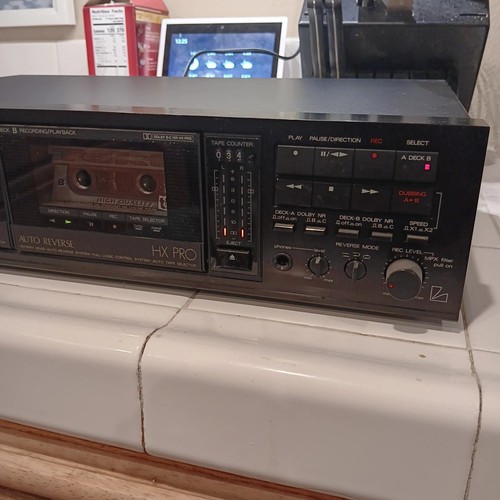 Luxman K-110W Dual Cassette Deck Dolby HX Pro 2 Head Auto Reverse - Tested - Picture 3 of 8