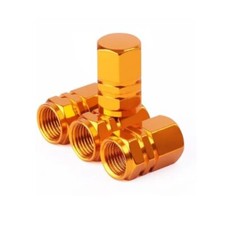 Valve Dust Caps Orange for Polestar 2