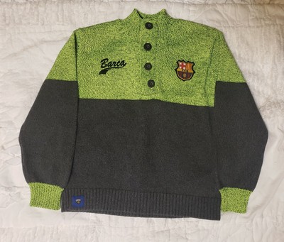 FC Barcelona 3/4Y Boys Sweater/Sweatshirt Ribbed Long Sleeves, Turtle Neck NWOT
