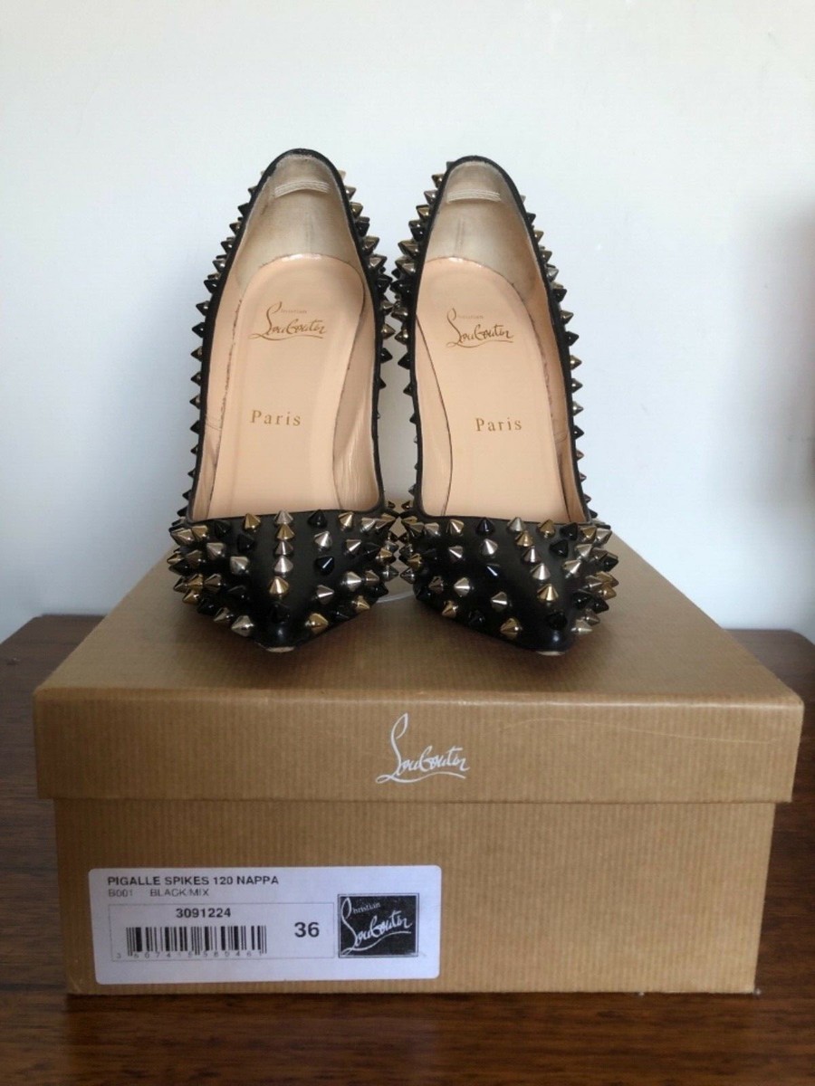 Christian Louboutin Pigalle Spikes 120 Nappa Sz36 | eBay