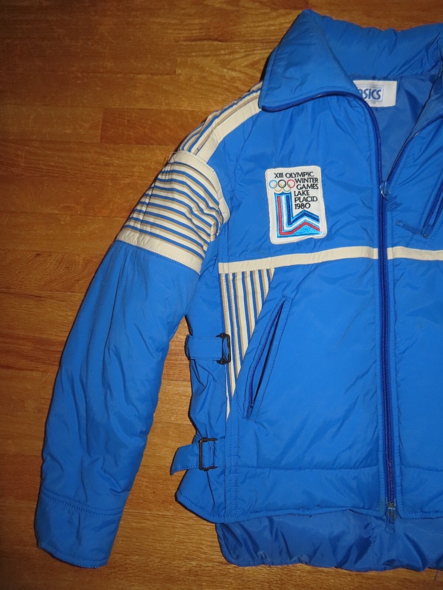 Rare Asics LAKE PLACID 1980 USA OLYMPIC XIII WINTER GAMES SM Ski