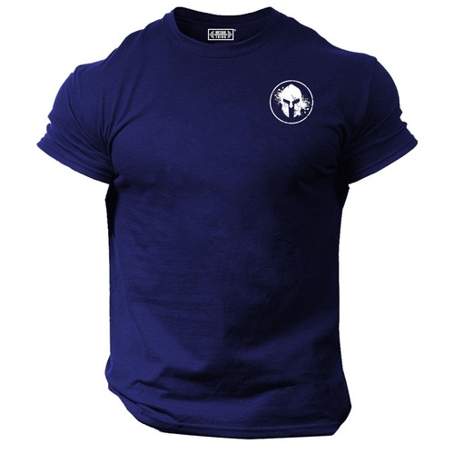 Blood Spartan T Shirt Pocket Gym Clothing Bodybuilding Training Workout MMA Top - 第 19/27 張圖片