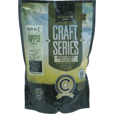 6 Gallon - Mangrove Jack's British Series Apple Cider Pouch 2.4 kg -Homebrew Kit