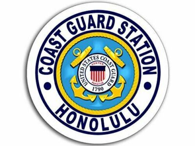 10cm Auto-Aufkleber Sticker Decal Laptop Uscg Coast Guard Station Honolulu F3218