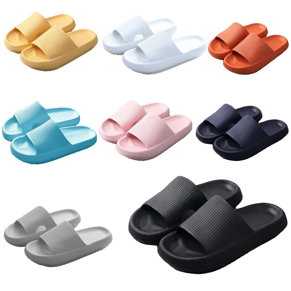 Pillow Slides Sandals Non-Slip Ultra Soft Slippers Cloud Shower EVA Home Shoes