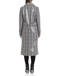 sequin trench coat