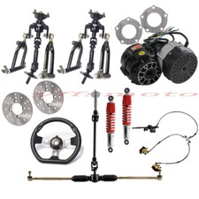 Front Drive Axle Kits 1000W Differential Brushless Motor Swingarm for Buggy Quad
