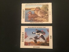ICOLLECTZONE  US New Hampshire 88, 90 Duck Stamps VF NH